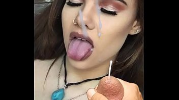 Daughter with tongues out cum tributes