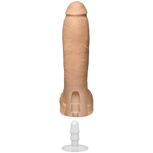 Husband rides jeff stryker dildo inches