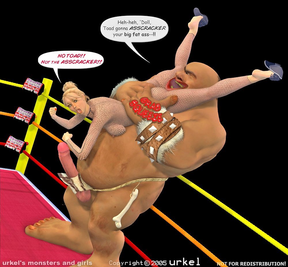 Wrestling cartoon