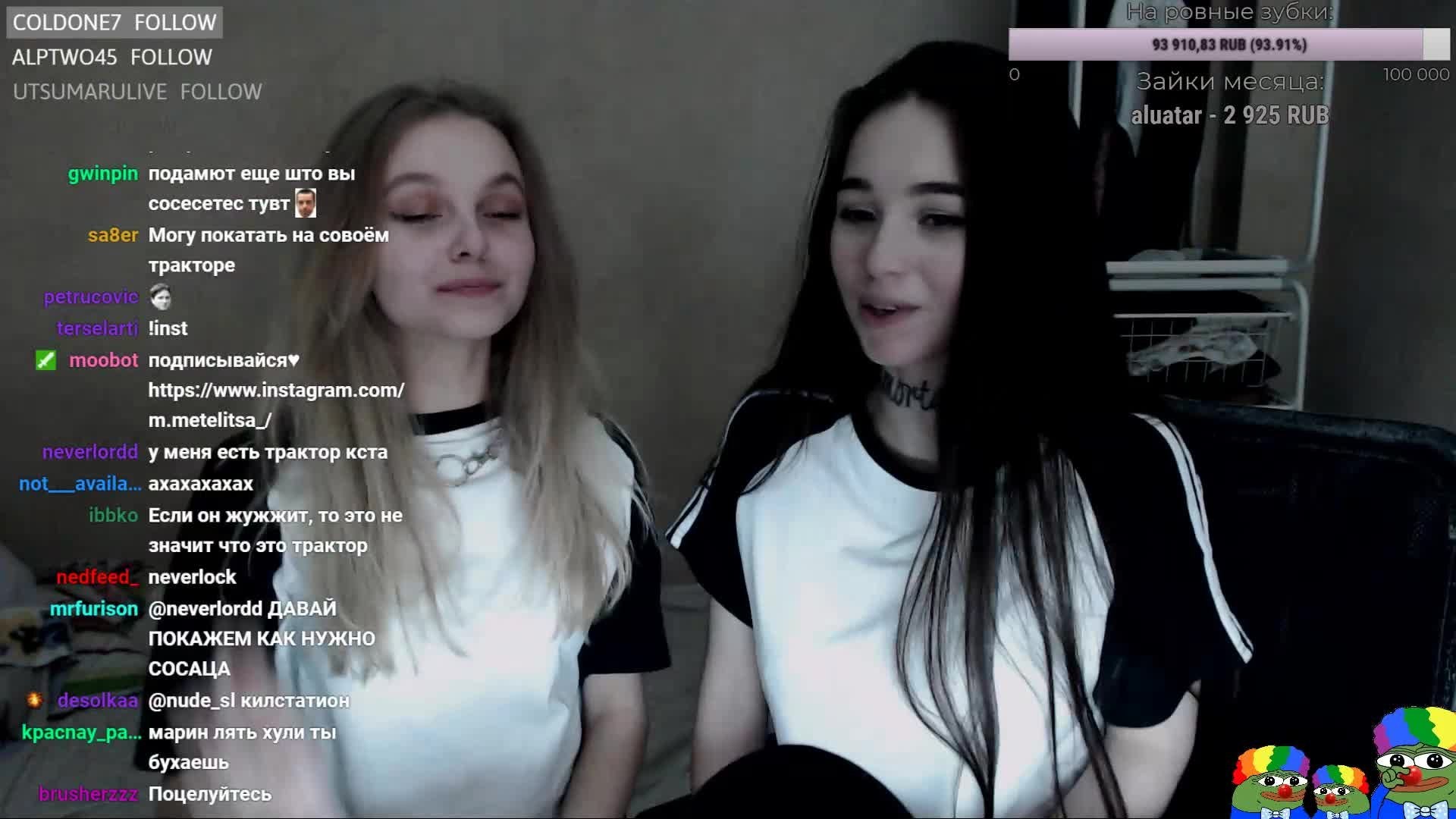 Russian girls make twitch stream