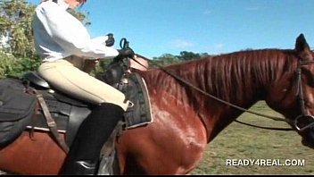 Horse riding porn